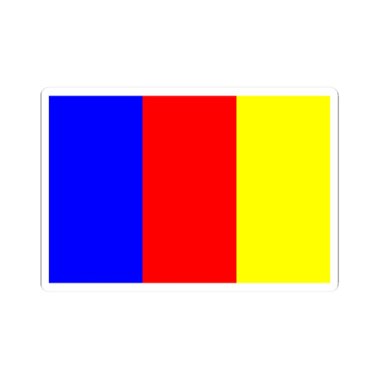 Flag of Ornans (France) STICKER Vinyl Kiss-Cut Decal