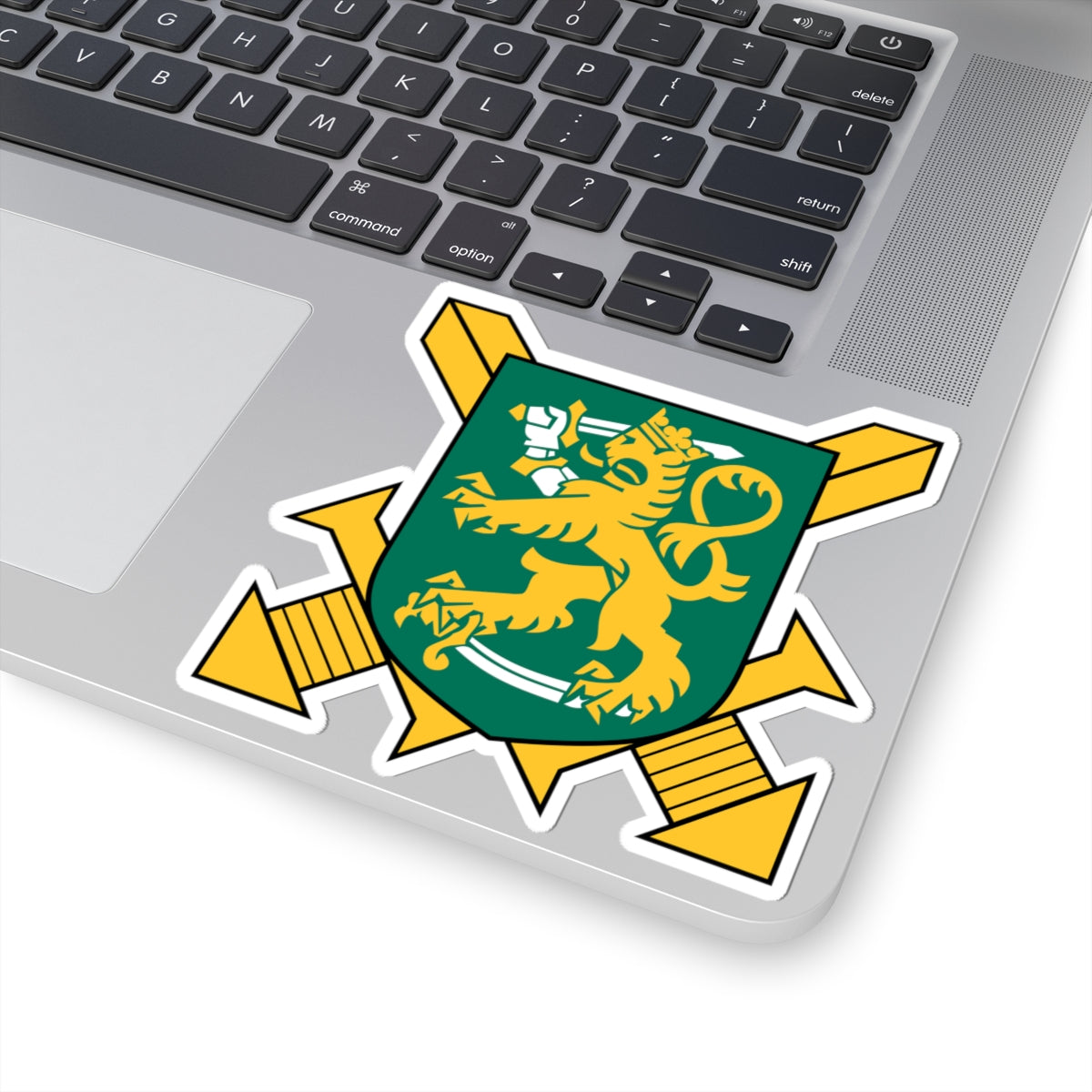 Suomen Maavoimien tunnus (Finland) (Coat of Arms) STICKER Vinyl Kiss-Cut Decal