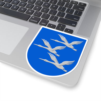 Äänekoski.vaakuna (Finland) (Coat of Arms) STICKER Vinyl Kiss-Cut Decal