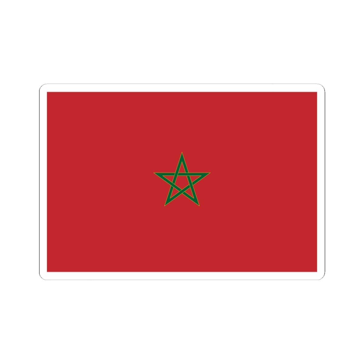 Flag of Morocco parametric version (Morocco) STICKER Vinyl Kiss-Cut Decal