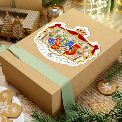 Armoiries de la reine Lovisa de Suede (Denmark) (Coat of Arms) STICKER Vinyl Kiss-Cut Decal