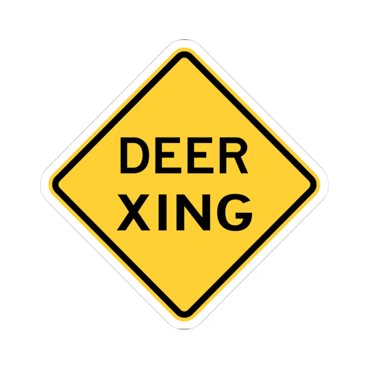 NJ Road sign WNJ11-3 obsolete (New Jersey) (Road Sign) STICKER Vinyl Kiss-Cut Decal