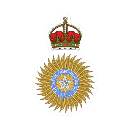Badge of the Governor General of India (India) (Coat of Arms) STICKER Vinyl Kiss-Cut Decal