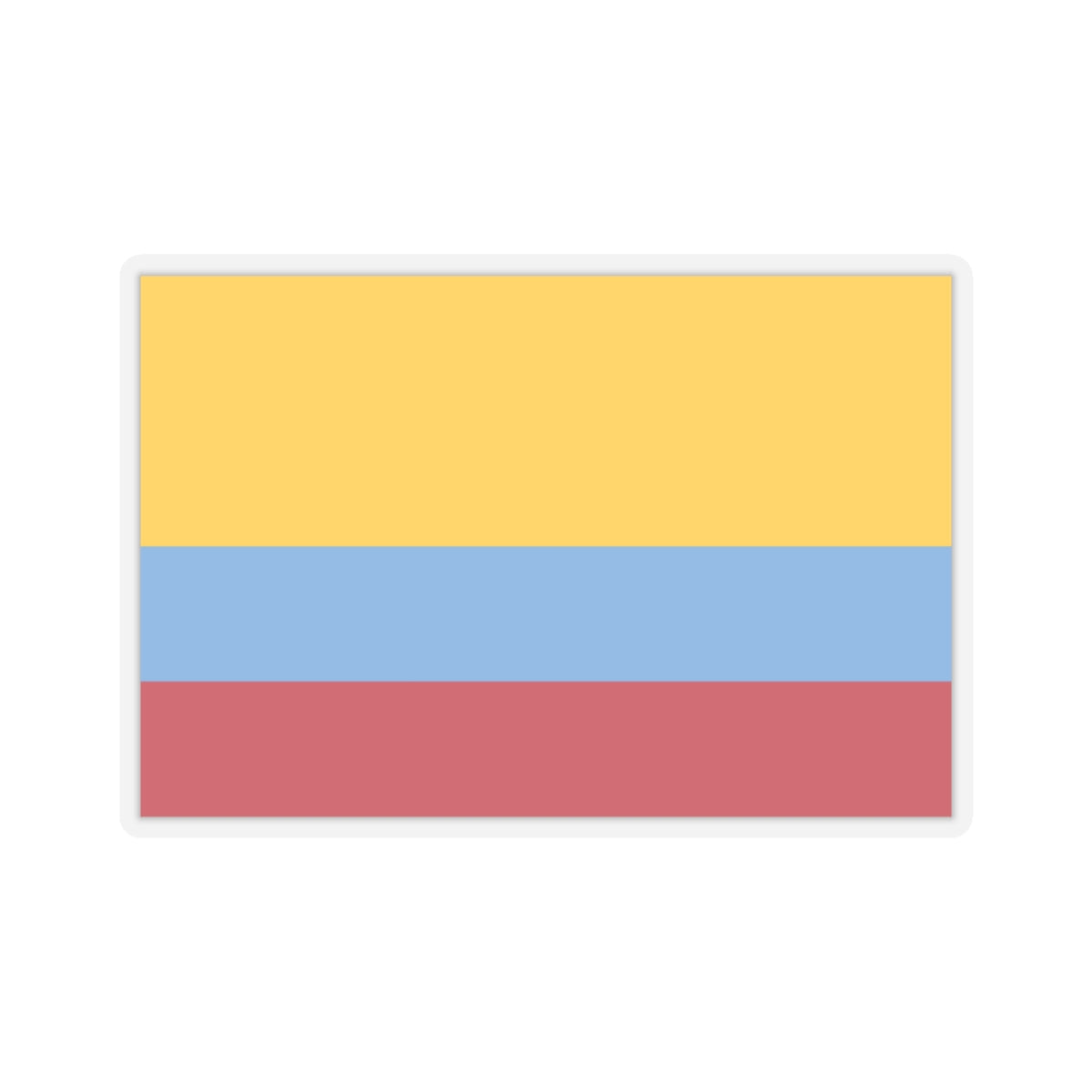 Flag of Venezuela with no coat of arms 1811-1836 (Colombia) STICKER Vinyl Kiss-Cut Decal