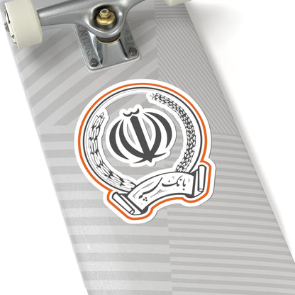Bank Sepah logo (Iran) (Coat of Arms) STICKER Vinyl Kiss-Cut Decal
