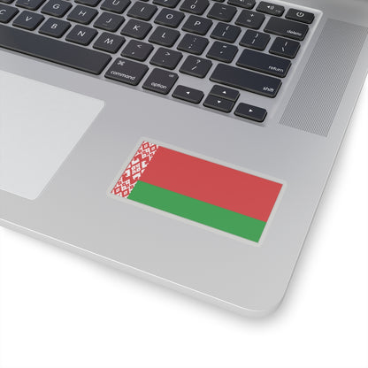 Flag of Belarus darker colors (Belarus) STICKER Vinyl Kiss-Cut Decal