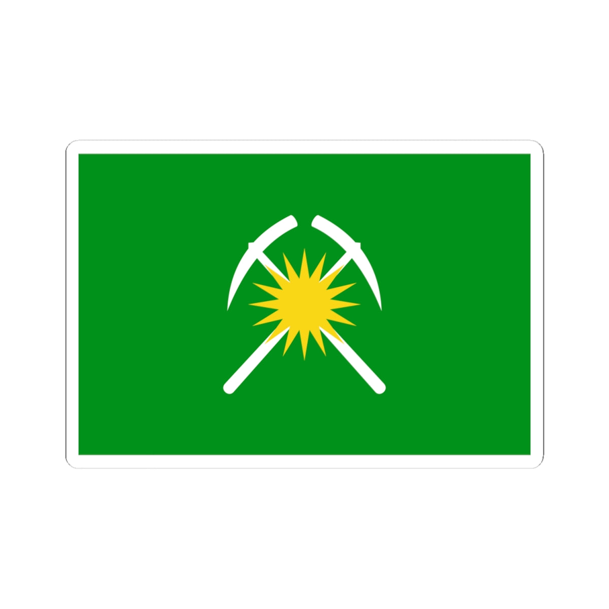 Flag of Raychikhinsk Amur oblast (Russia) STICKER Vinyl Kiss-Cut Decal