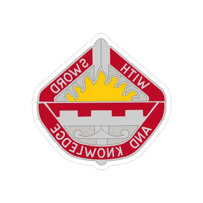 1401 Engineer Battalion (U.S. Army) REVERSE PRINT Transparent Die-Cut STICKER - The Sticker Space