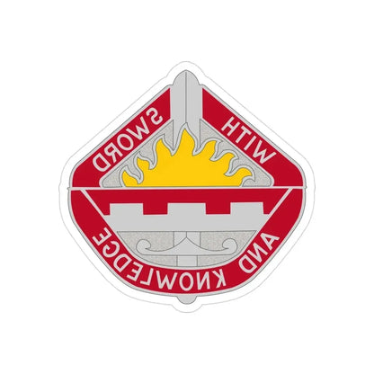 1401 Engineer Battalion (U.S. Army) REVERSE PRINT Transparent Die-Cut STICKER - The Sticker Space