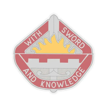 1401 Engineer Battalion (U.S. Army) STICKER Vinyl Kiss-Cut Decal 3 Inch Transparent - The Sticker Space