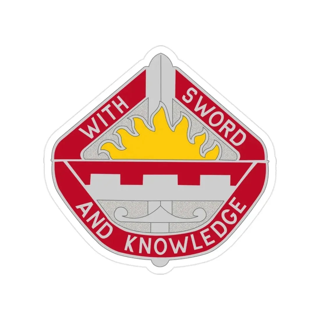 1401 Engineer Battalion (U.S. Army) Transparent STICKER Die-Cut Vinyl Decal - The Sticker Space