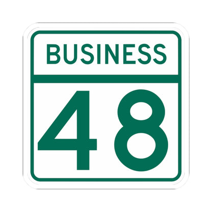 MD Route 48 Business (Maryland) (Road Sign) STICKER Vinyl Kiss-Cut Decal