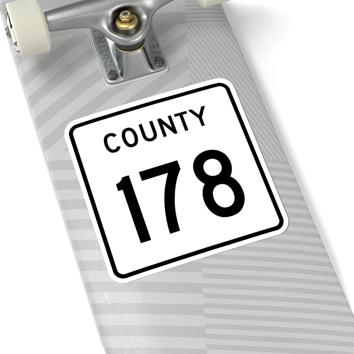 County 178 square (Minnesota) (Road Sign) STICKER Vinyl Kiss-Cut Decal
