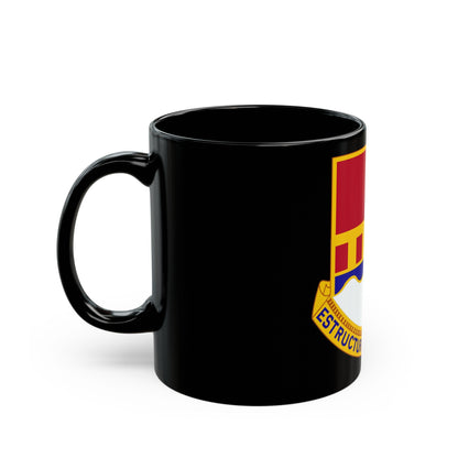 1402 Engineer Battalion (U.S. Army) Black Coffee Mug-The Sticker Space