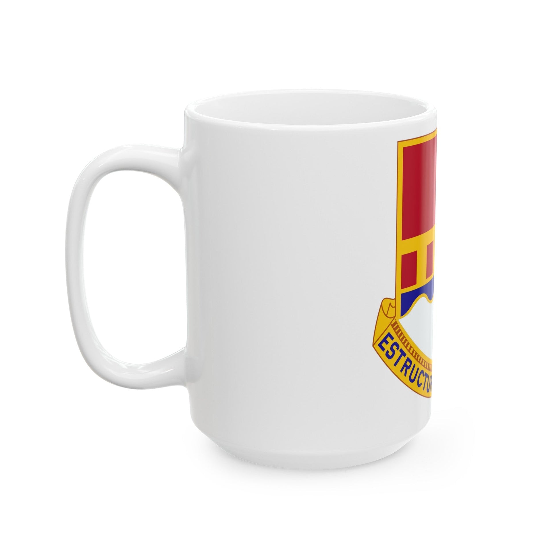 1402 Engineer Battalion (U.S. Army) White Coffee Mug-The Sticker Space