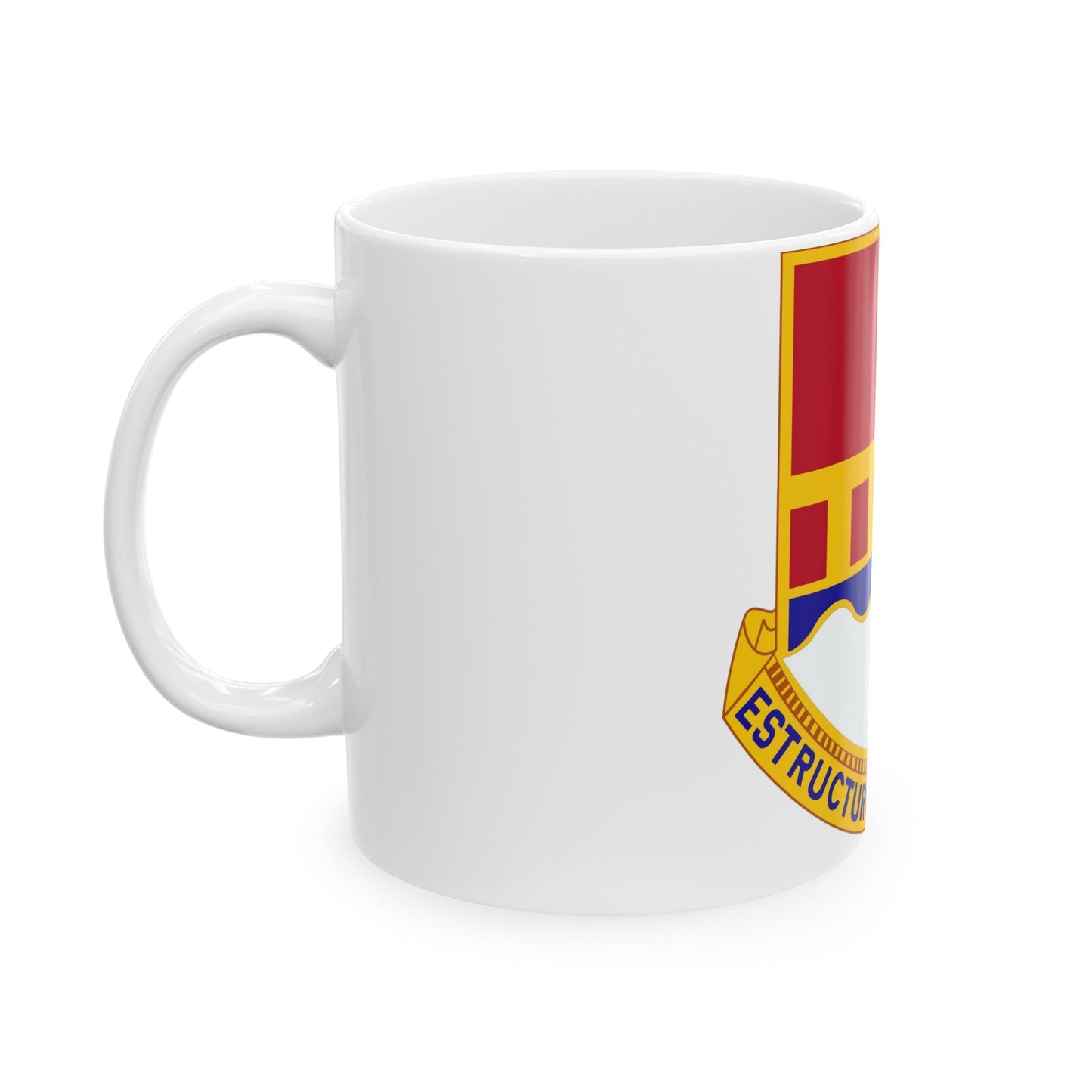 1402 Engineer Battalion (U.S. Army) White Coffee Mug-The Sticker Space
