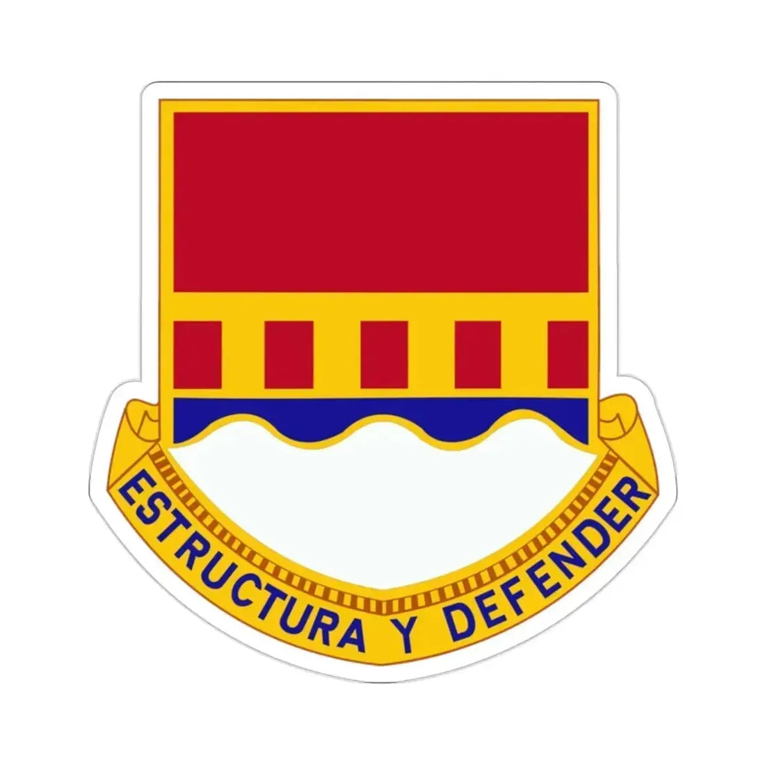 1402 Engineer Battalion (U.S. Army) STICKER Vinyl Die-Cut Decal 2 Inch - The Sticker Space