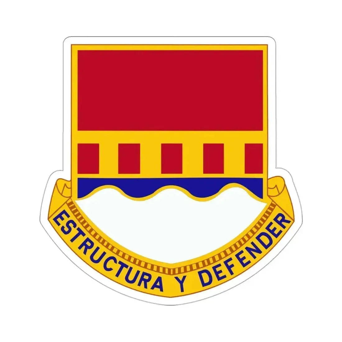 1402 Engineer Battalion (U.S. Army) STICKER Vinyl Die-Cut Decal 3 Inch - The Sticker Space