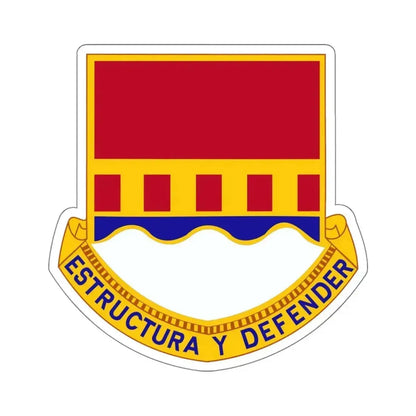 1402 Engineer Battalion (U.S. Army) STICKER Vinyl Kiss-Cut Decal 6 Inch White - The Sticker Space