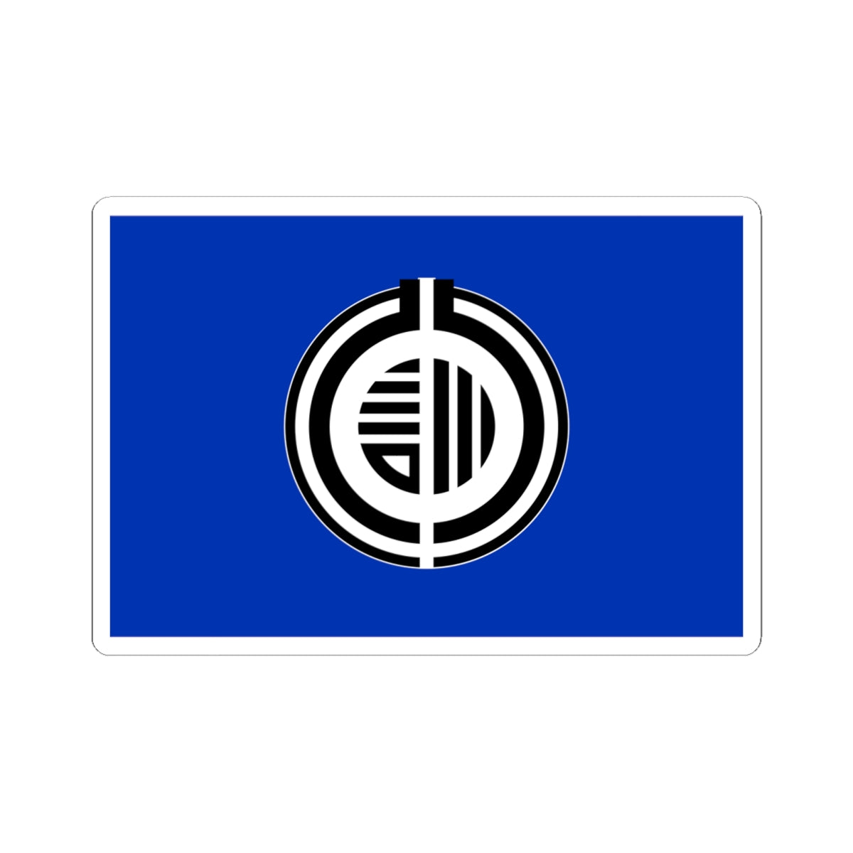 Flag of Kunneppu Hokkaido (Japan) STICKER Vinyl Kiss-Cut Decal
