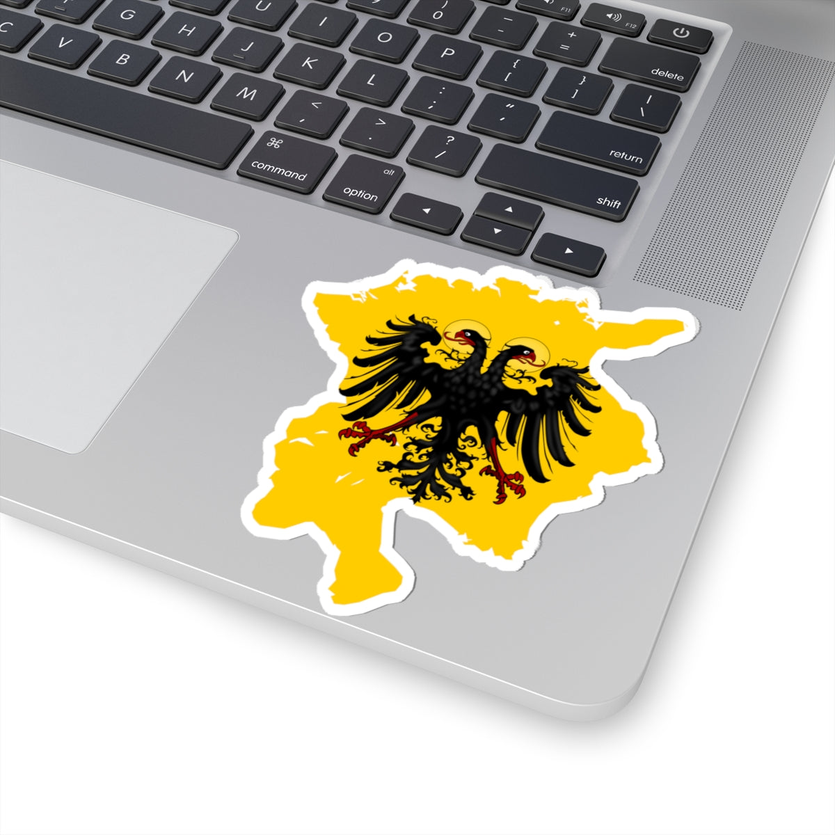 Flag-map of Holy Roman Empire 1600 (Germany) STICKER Vinyl Kiss-Cut Decal