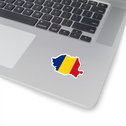 Flag map of Romania (Oman) STICKER Vinyl Kiss-Cut Decal