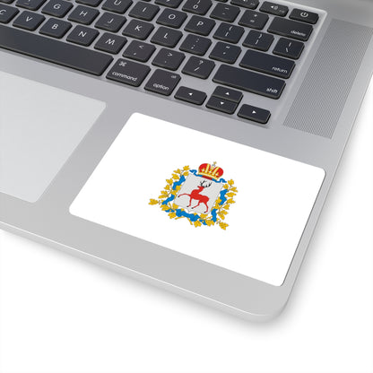 Flag of Nizhny Novgorod Oblast Russia - STICKER Vinyl Kiss-Cut Decal