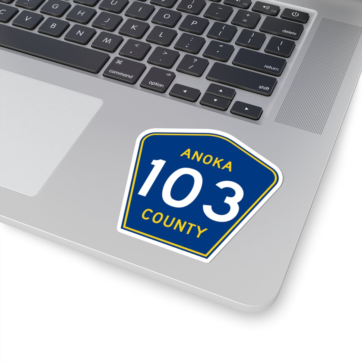 Anoka County 103 (Minnesota) (Road Sign) STICKER Vinyl Kiss-Cut Decal