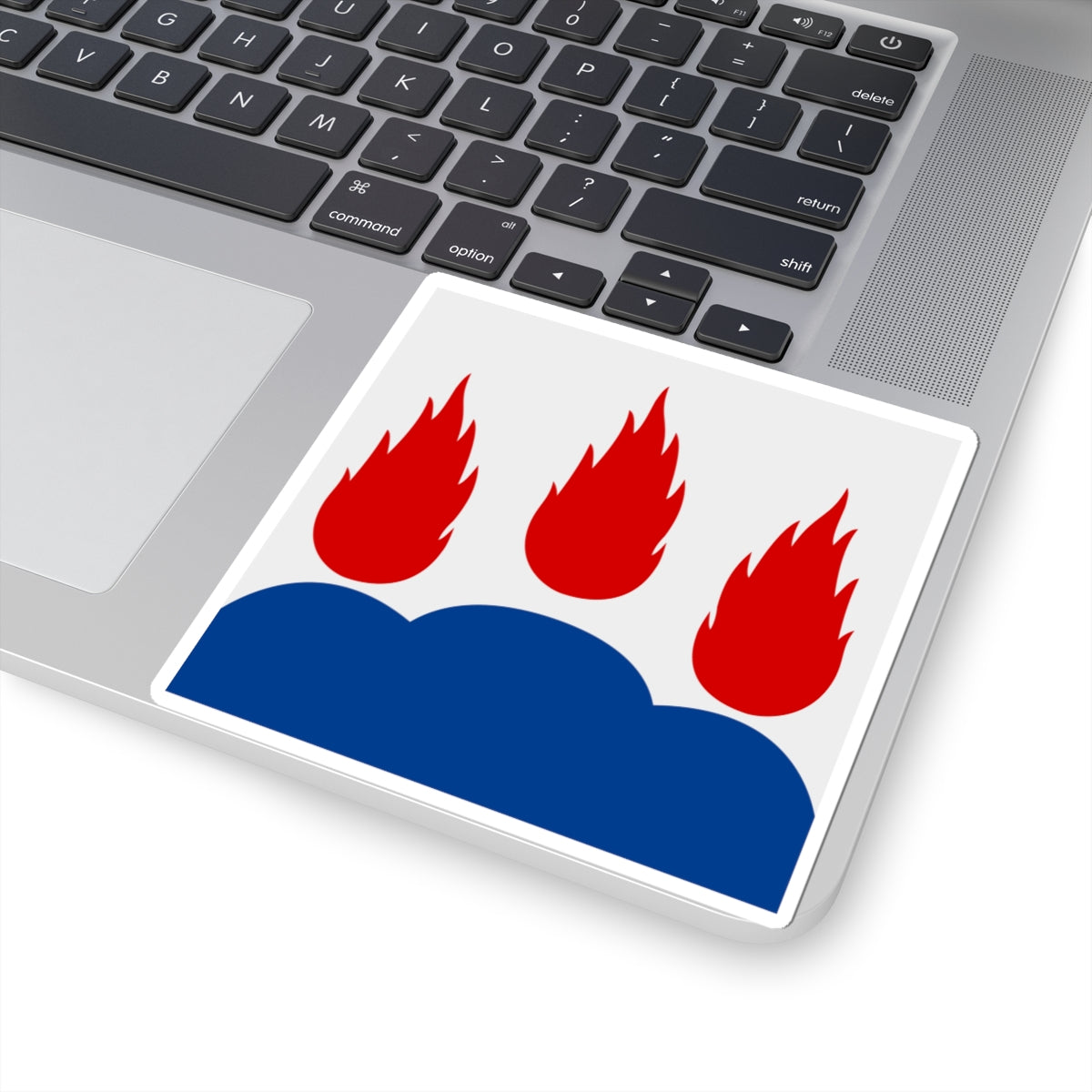 Vastmanlands lan vapenflagga (Sweden) STICKER Vinyl Kiss-Cut Decal