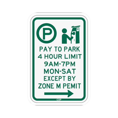 PBOT Road sign P4426R (Oregon) (Road Sign) STICKER Vinyl Kiss-Cut Decal