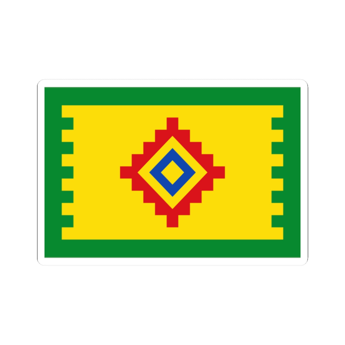 Flag of Obukhovo Moscow oblast (Russia) STICKER Vinyl Kiss-Cut Decal