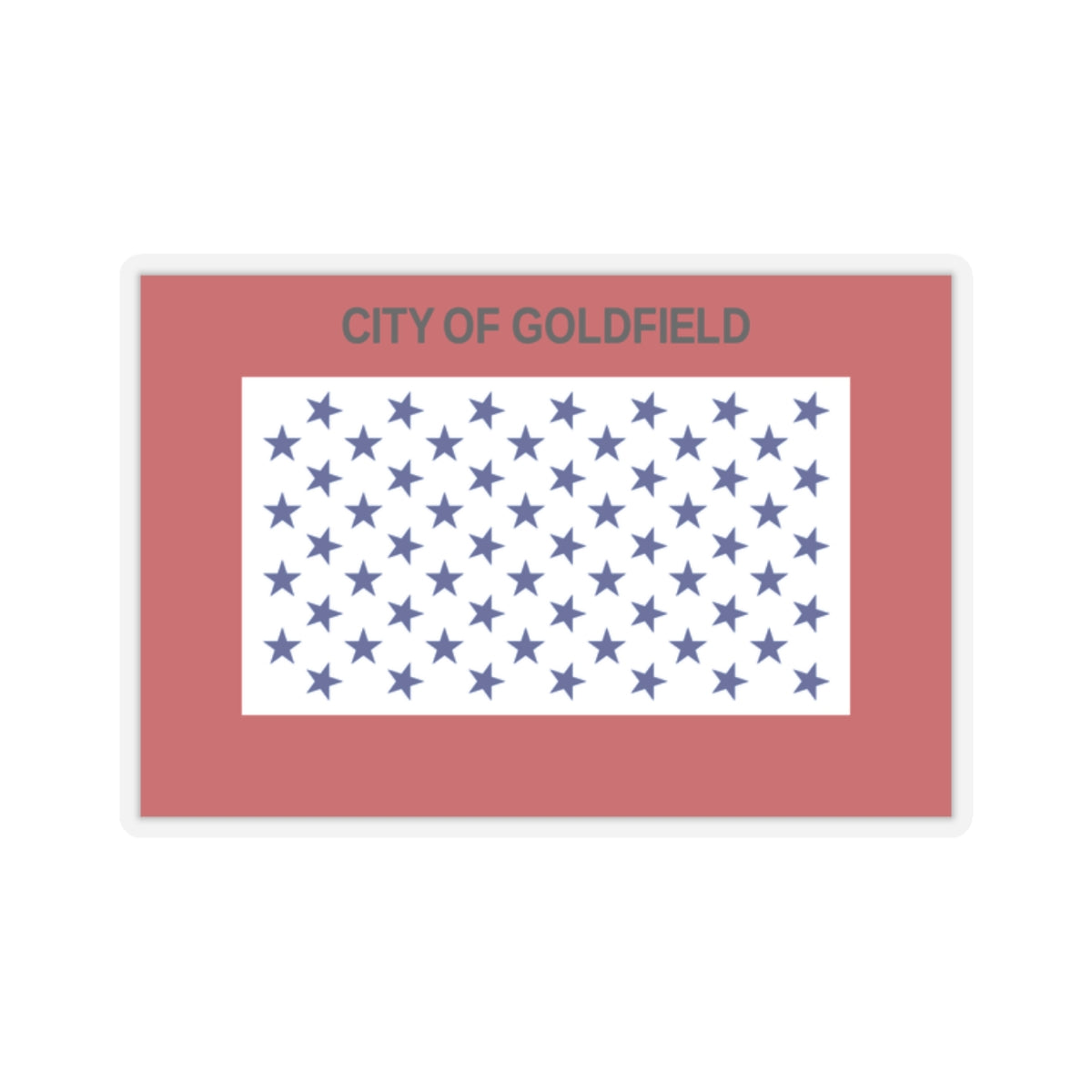 Flag of Goldfield, Colorado - STICKER Vinyl Kiss-Cut Decal