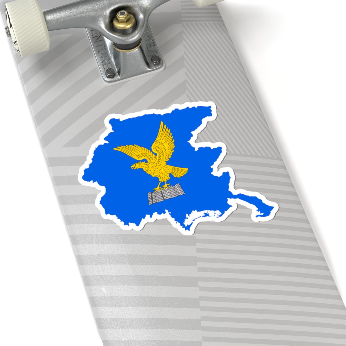 Flag map of Friuli-Venezia Giulia (Italy) STICKER Vinyl Kiss-Cut Decal