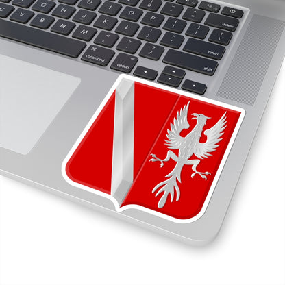 Bergambacht wapen (Netherlands) (Coat of Arms) STICKER Vinyl Kiss-Cut Decal