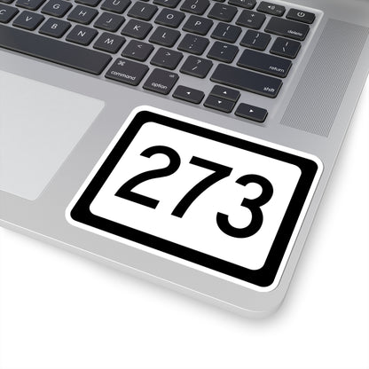WV-273 (Virginia) (Road Sign) STICKER Vinyl Kiss-Cut Decal