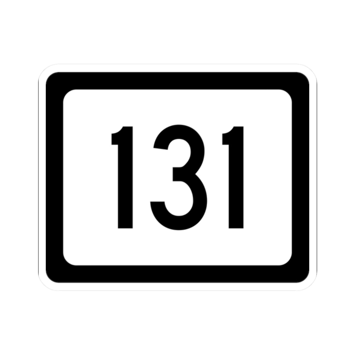 WV-131 (Virginia) (Road Sign) STICKER Vinyl Kiss-Cut Decal