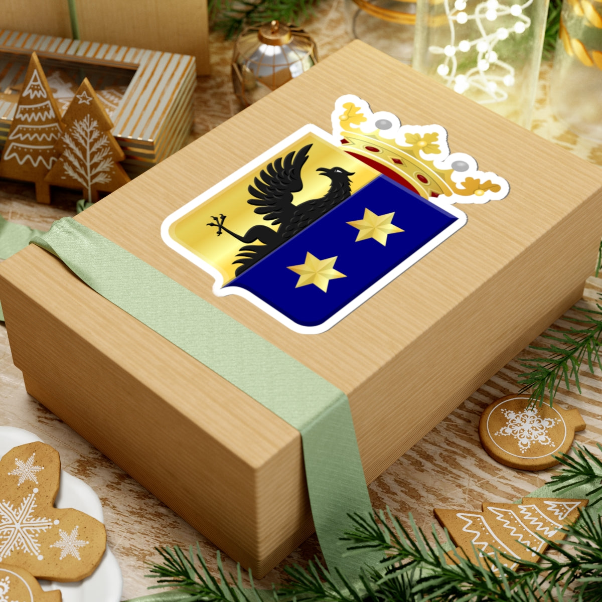 Baarderadeel wapen (Netherlands) (Coat of Arms) STICKER Vinyl Kiss-Cut Decal