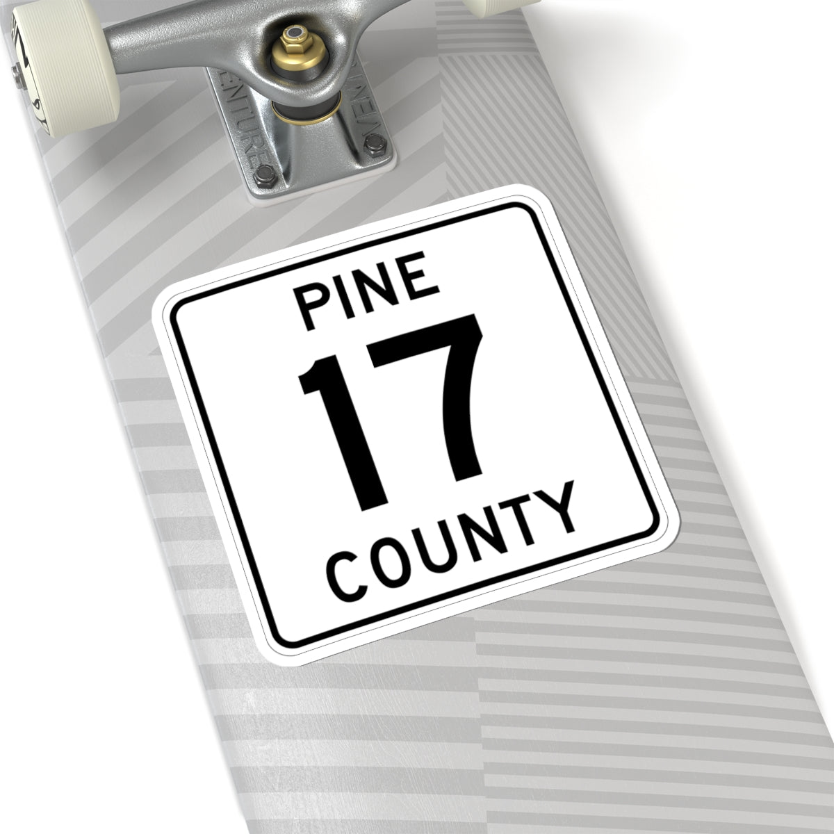 Pine County Route 17 MN (Minnesota) (Road Sign) STICKER Vinyl Kiss-Cut Decal