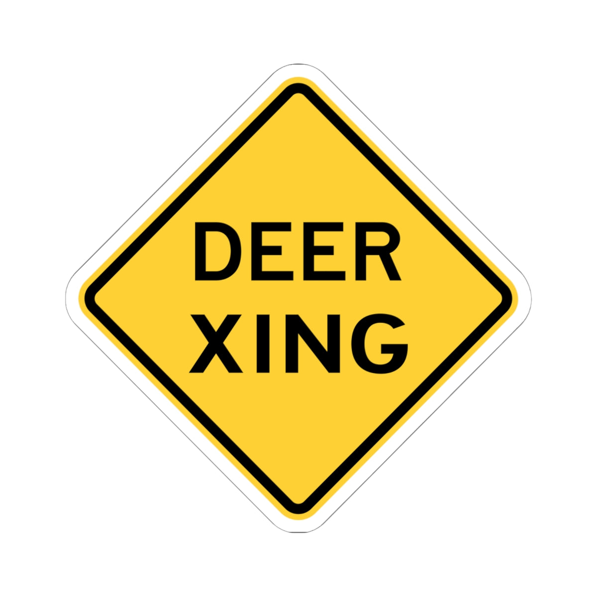 NJ Road sign WNJ11-3 obsolete (New Jersey) (Road Sign) STICKER Vinyl Kiss-Cut Decal