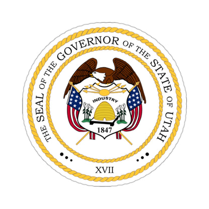 Seal of the Governor of Utah - STICKER Vinyl Kiss-Cut Decal