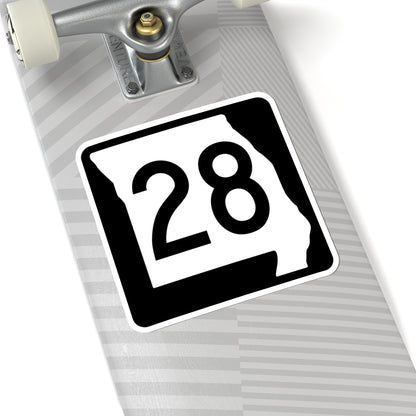 MO-28 (Missouri) (Road Sign) STICKER Vinyl Kiss-Cut Decal