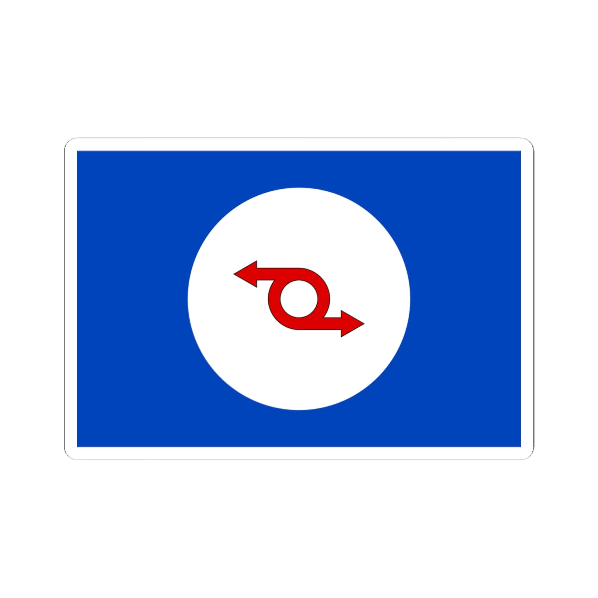 House flag of Western Ferries (Scotland) STICKER Vinyl Kiss-Cut Decal