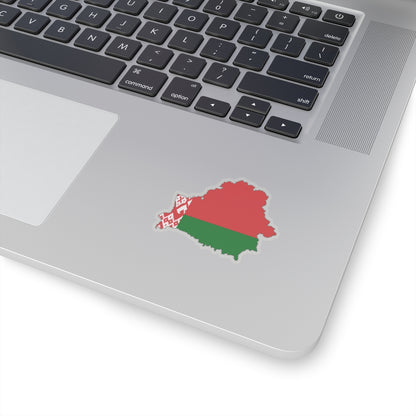 Belarus-Flagmap (Belarus) STICKER Vinyl Kiss-Cut Decal