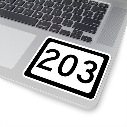 WV-203 (Virginia) (Road Sign) STICKER Vinyl Kiss-Cut Decal