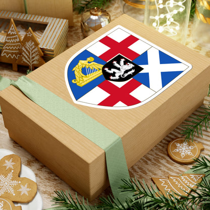 Arms of the Protectorate 1653-1659 (United Kingdom) (Coat of Arms) STICKER Vinyl Kiss-Cut Decal