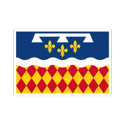 Flag of Charente (France) STICKER Vinyl Kiss-Cut Decal