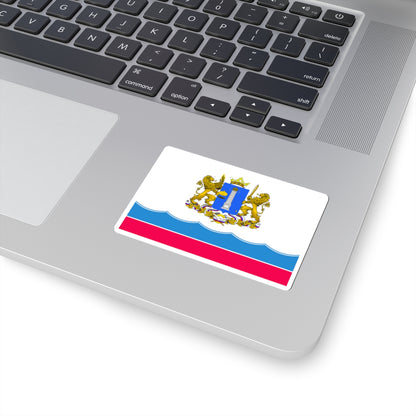 Flag of Ulyanovsk Oblast 2004 (Russia) STICKER Vinyl Kiss-Cut Decal