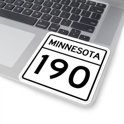 MN-190 1948 (Minnesota) (Road Sign) STICKER Vinyl Kiss-Cut Decal