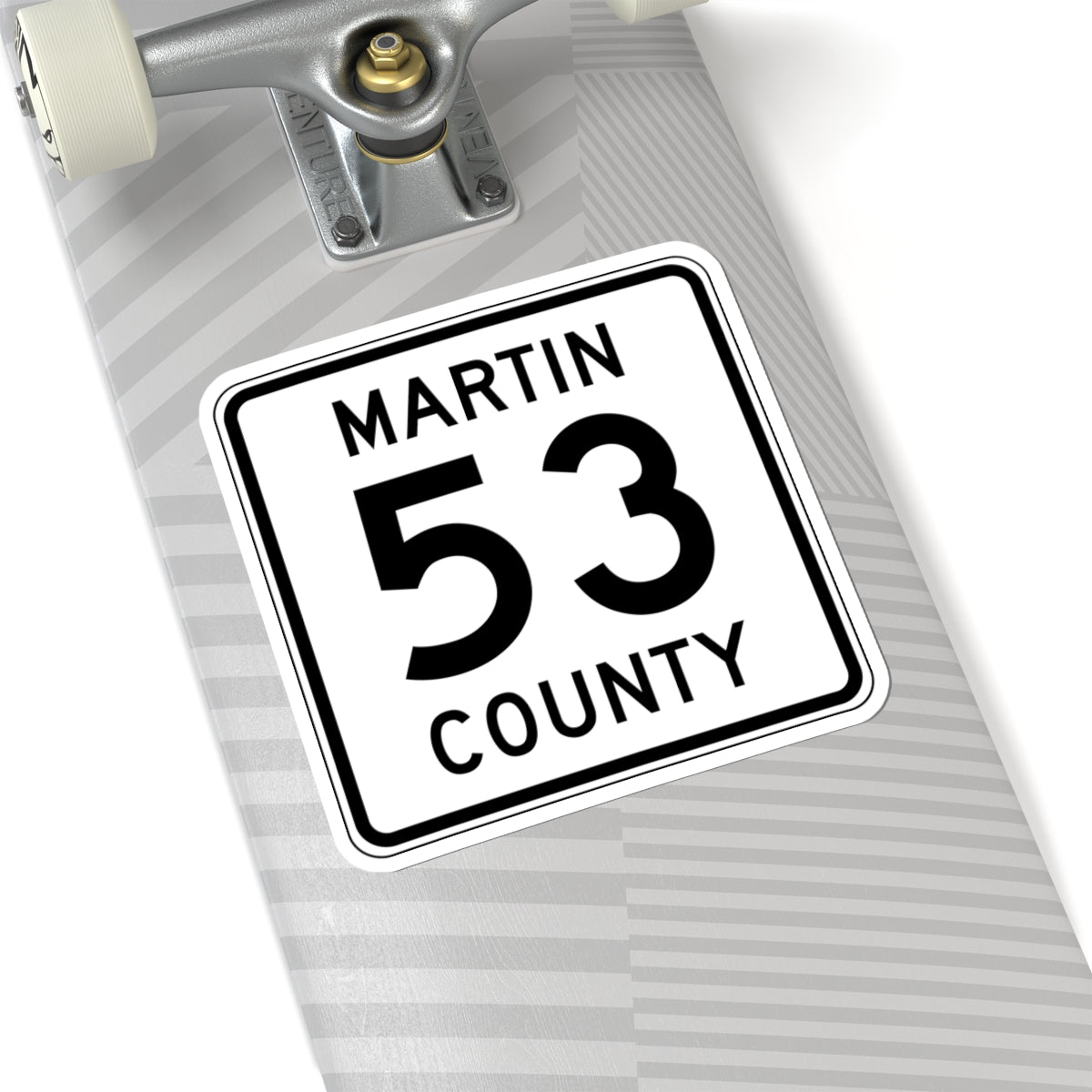 Martin County Route 53 MN (Minnesota) (Road Sign) STICKER Vinyl Kiss-Cut Decal