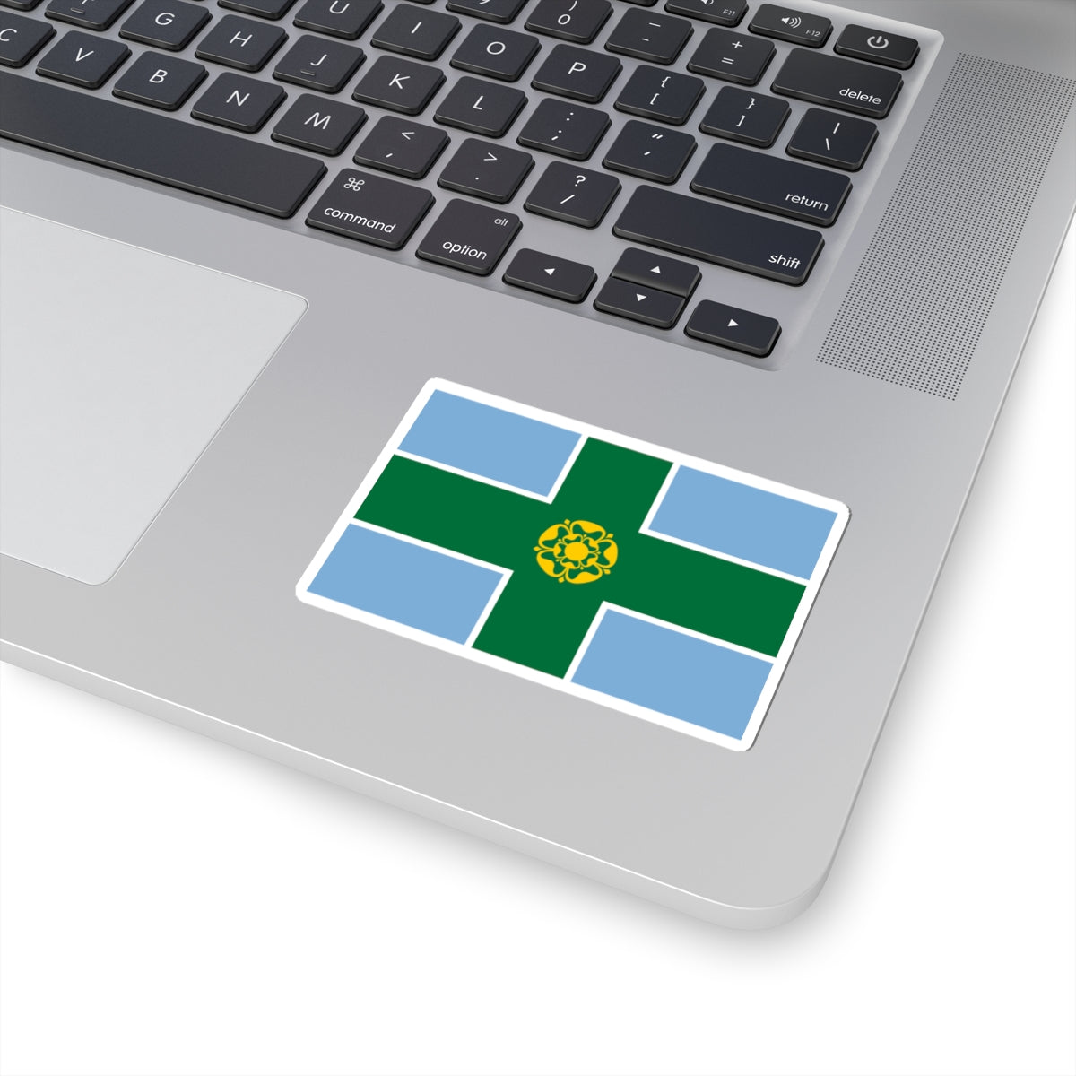 Derbyshire flag (England) STICKER Vinyl Kiss-Cut Decal